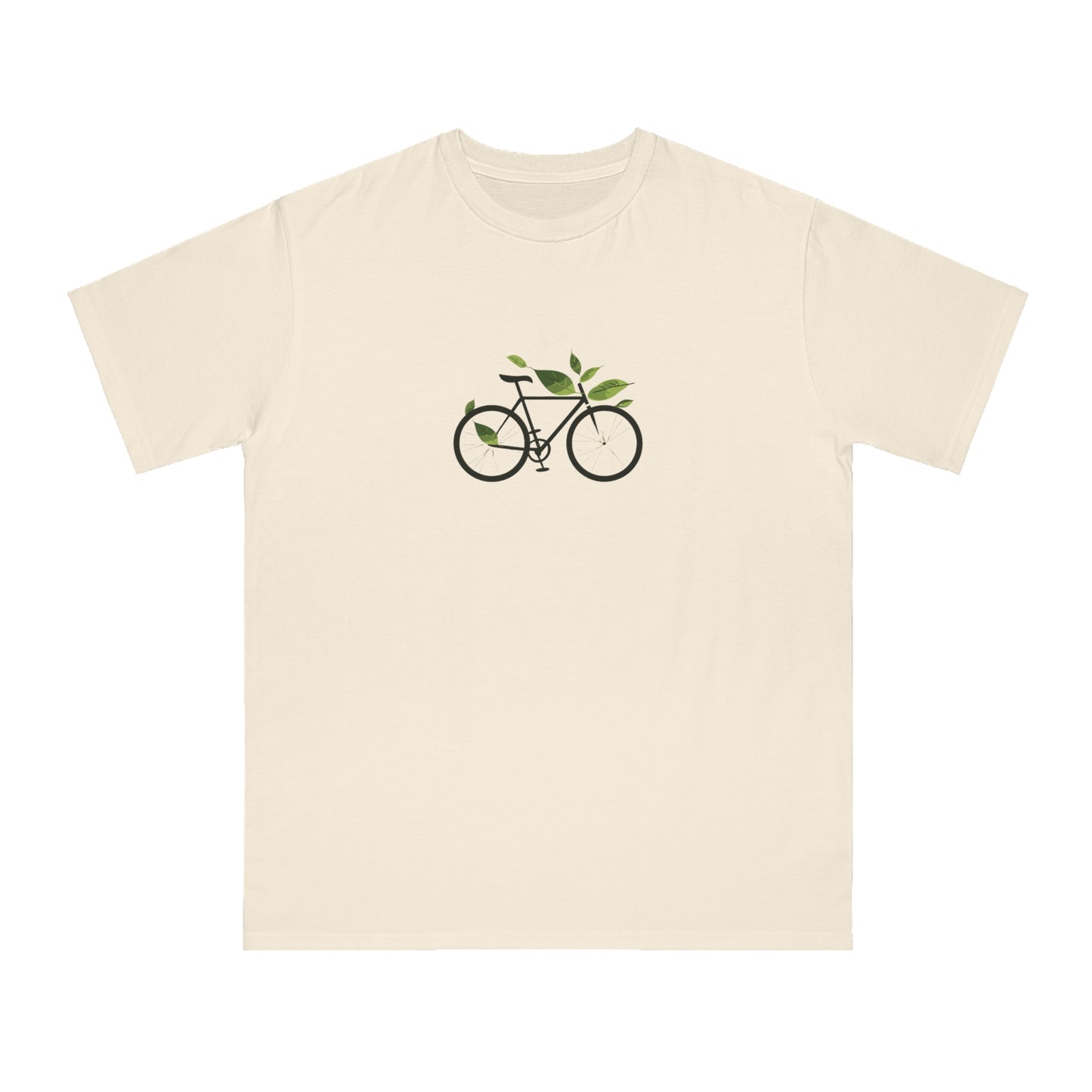 Leafy Ride: The Eco-Friendly Cyclist's T-shirt  - Unisex - BicycleWonders