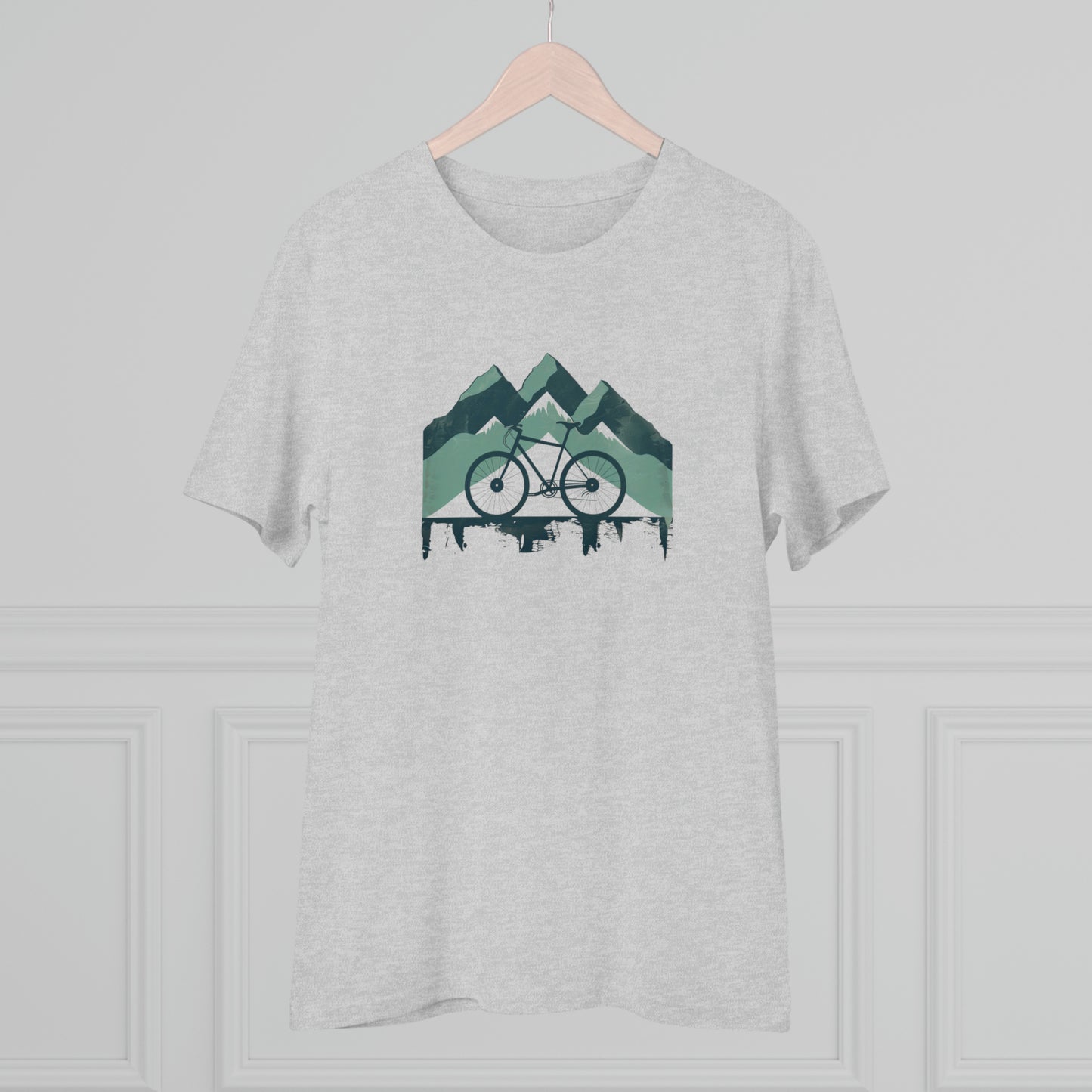 Peak Pedaler: The Adventurous Cyclist's Mountain  T-shirt - Unisex - BicycleWonders