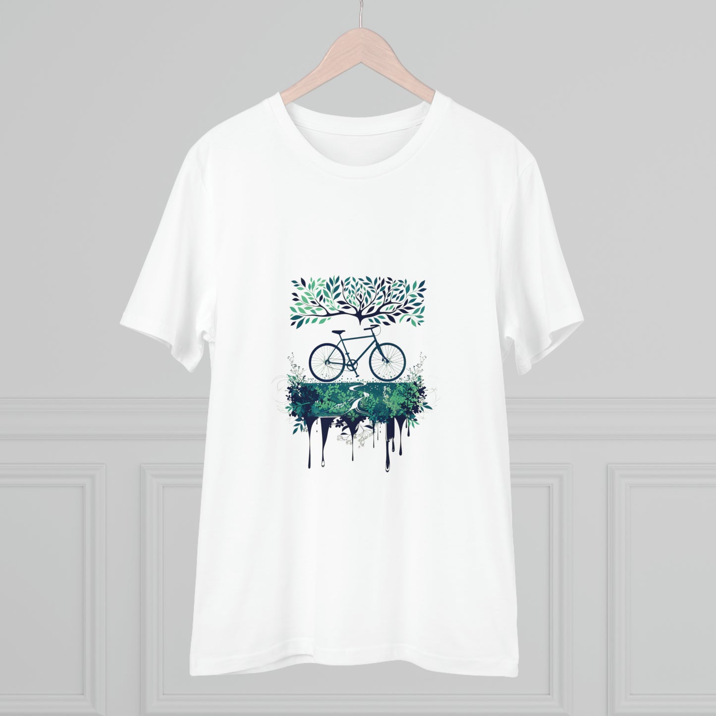 Verdant Ride: The Eco-Cyclist Tree of Life T-shirt - Unisex - BicycleWonders