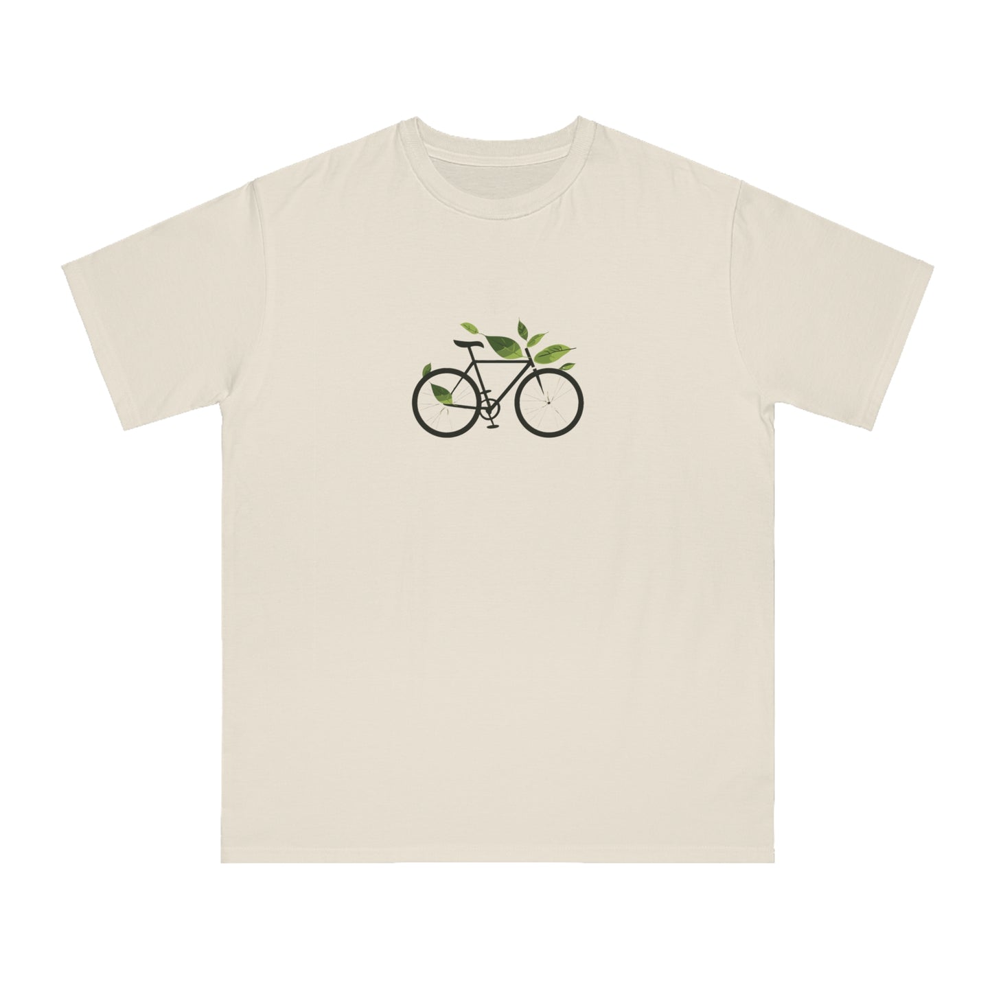 Leafy Ride: The Eco-Friendly Cyclist's T-shirt  - Unisex - BicycleWonders