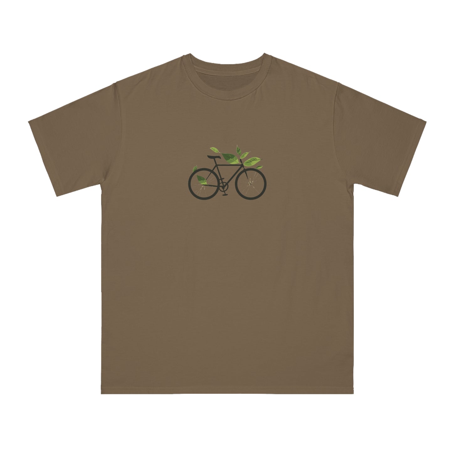 Leafy Ride: The Eco-Friendly Cyclist's T-shirt  - Unisex - BicycleWonders