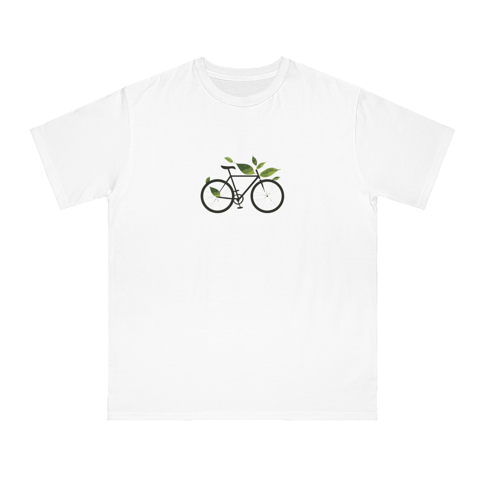 Leafy Ride: The Eco-Friendly Cyclist's T-shirt  - Unisex - BicycleWonders