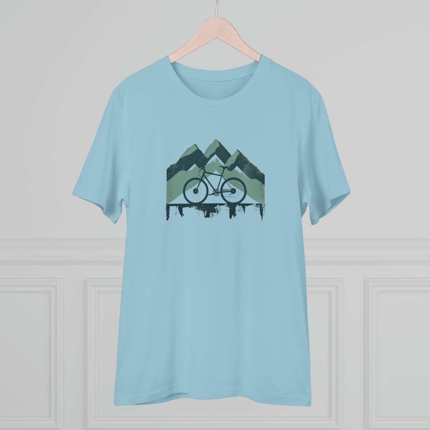 Peak Pedaler: The Adventurous Cyclist's Mountain  T-shirt - Unisex - BicycleWonders