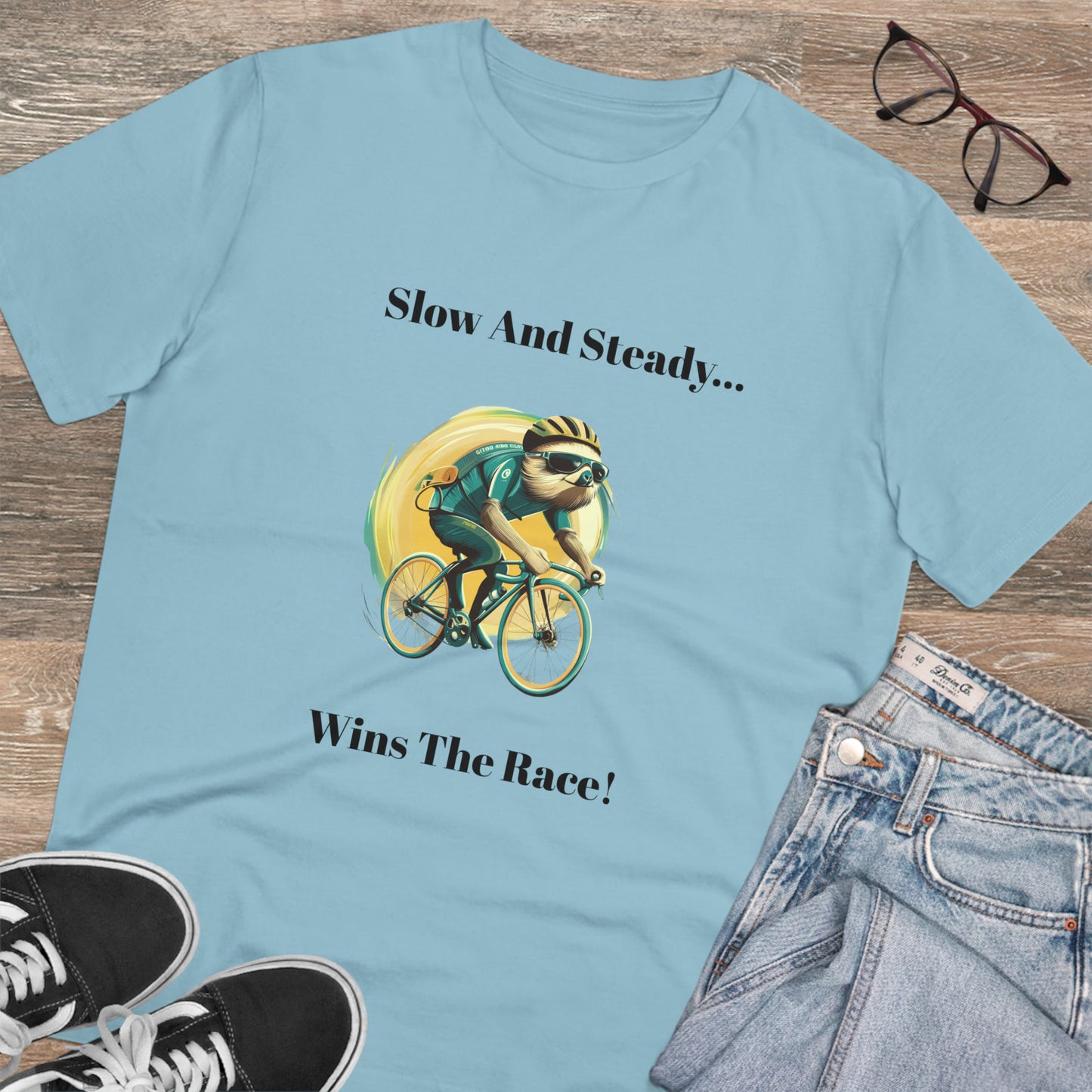 Ride at Your Own Pace: The Sloth Cyclist Tee - BicycleWonders