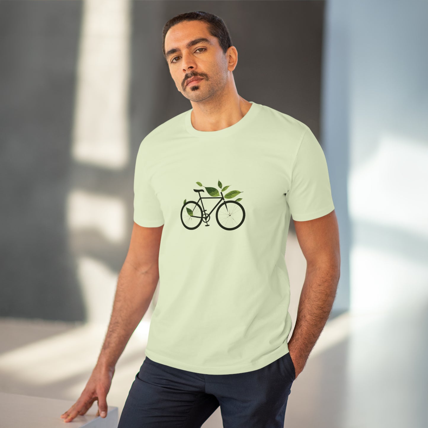 Leafy Ride: The Eco-Friendly Cyclist's T-shirt - Unisex - BicycleWonders