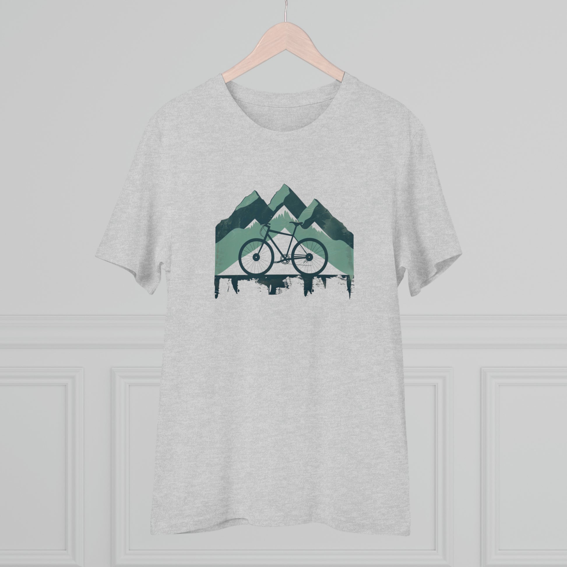 Peak Pedaler: The Adventurous Cyclist's Mountain  T-shirt - Unisex - BicycleWonders