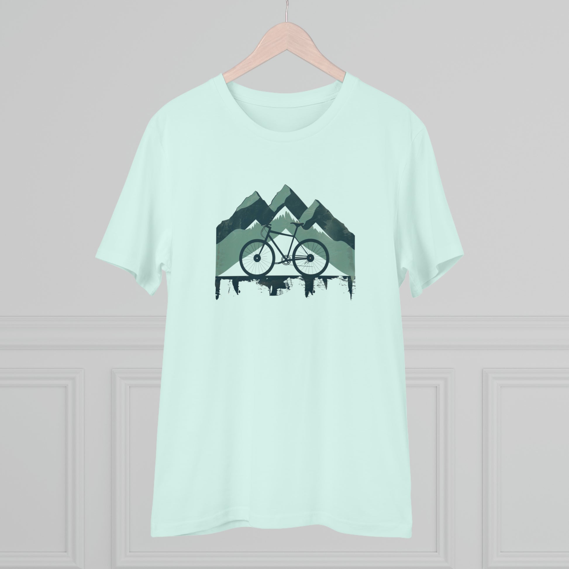 Peak Pedaler: The Adventurous Cyclist's Mountain  T-shirt - Unisex - BicycleWonders