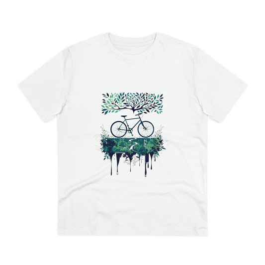 Verdant Ride: The Eco-Cyclist Tree of Life T-shirt - Unisex - BicycleWonders