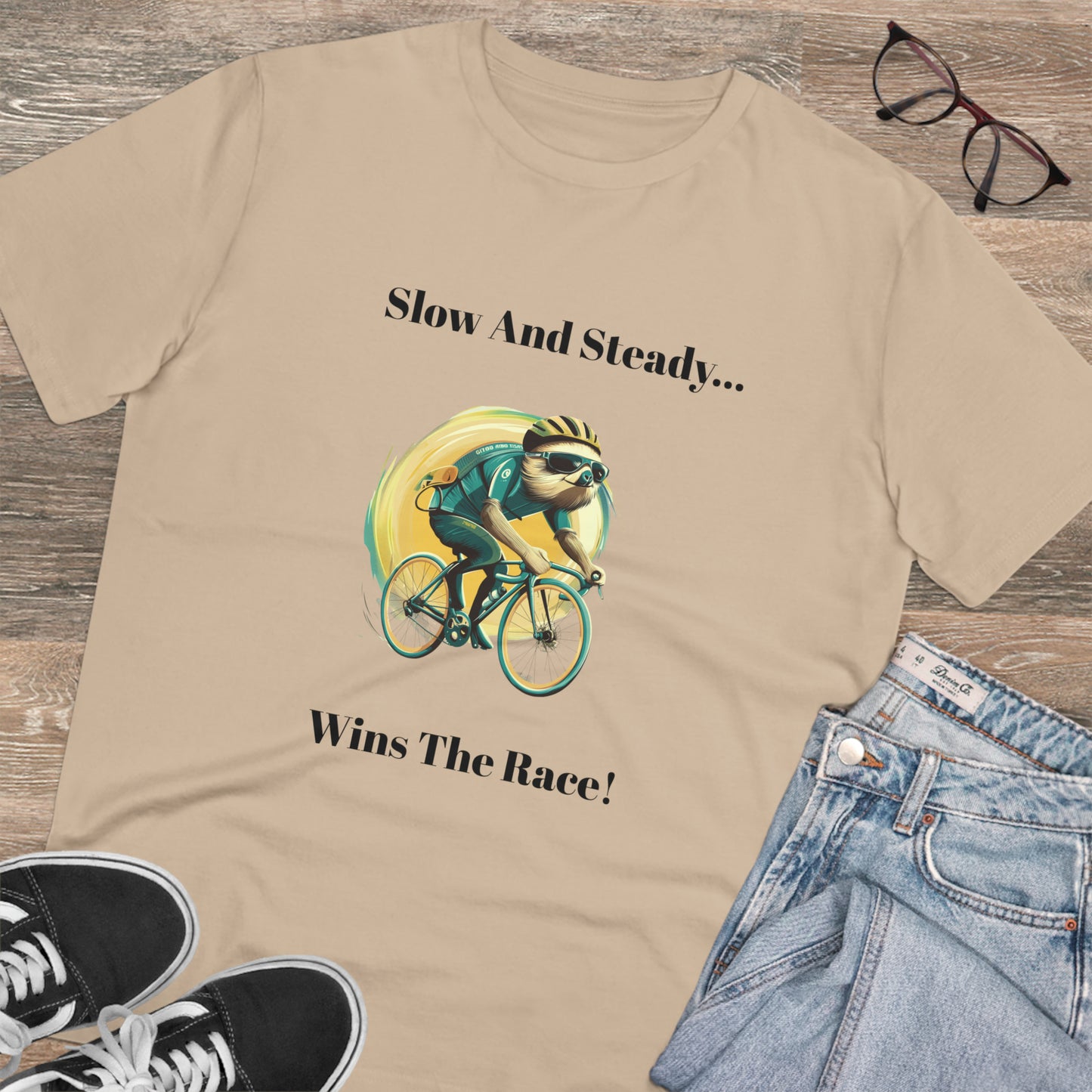 Ride at Your Own Pace: The Sloth Cyclist Tee - BicycleWonders