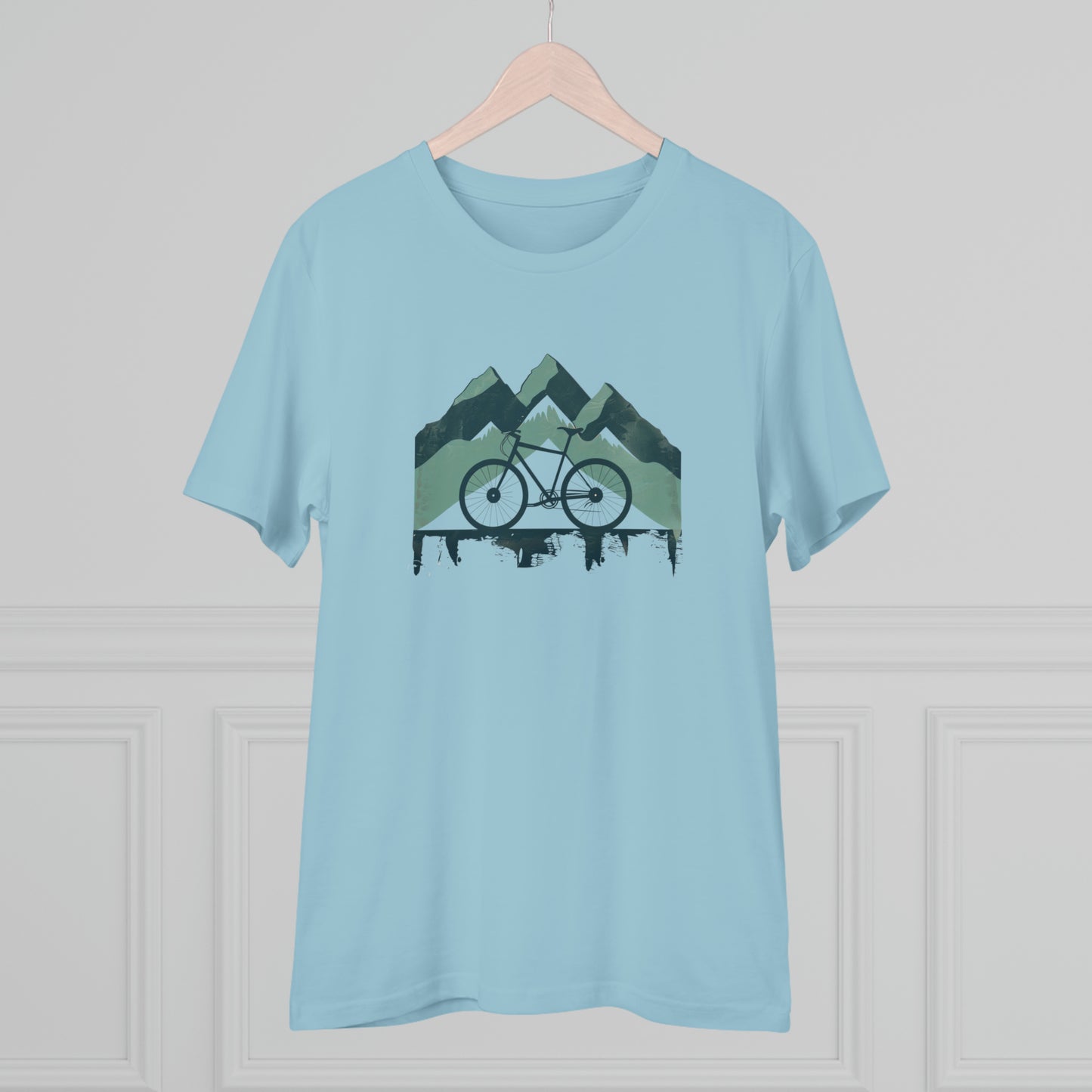 Peak Pedaler: The Adventurous Cyclist's Mountain  T-shirt - Unisex - BicycleWonders