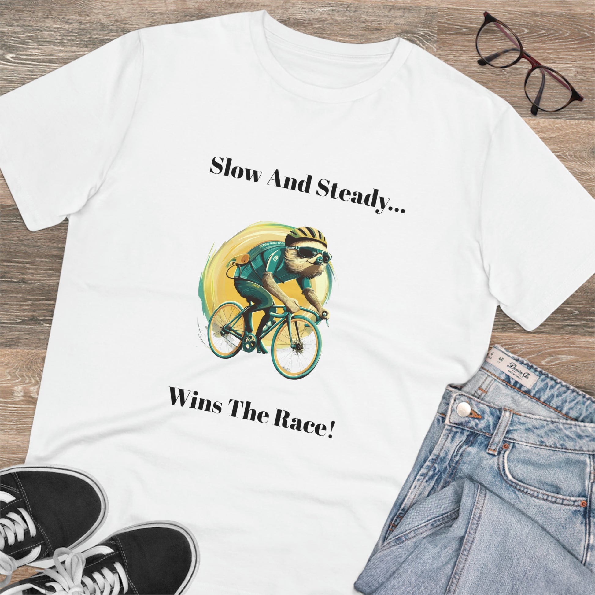 Ride at Your Own Pace: The Sloth Cyclist Tee - BicycleWonders