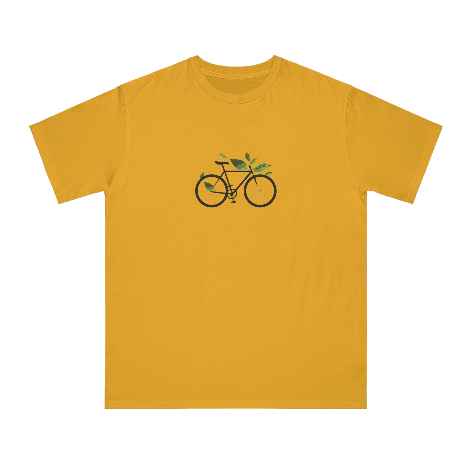 Leafy Ride: The Eco-Friendly Cyclist's T-shirt  - Unisex - BicycleWonders