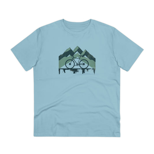 Peak Pedaler: The Adventurous Cyclist's Mountain  T-shirt - Unisex - BicycleWonders