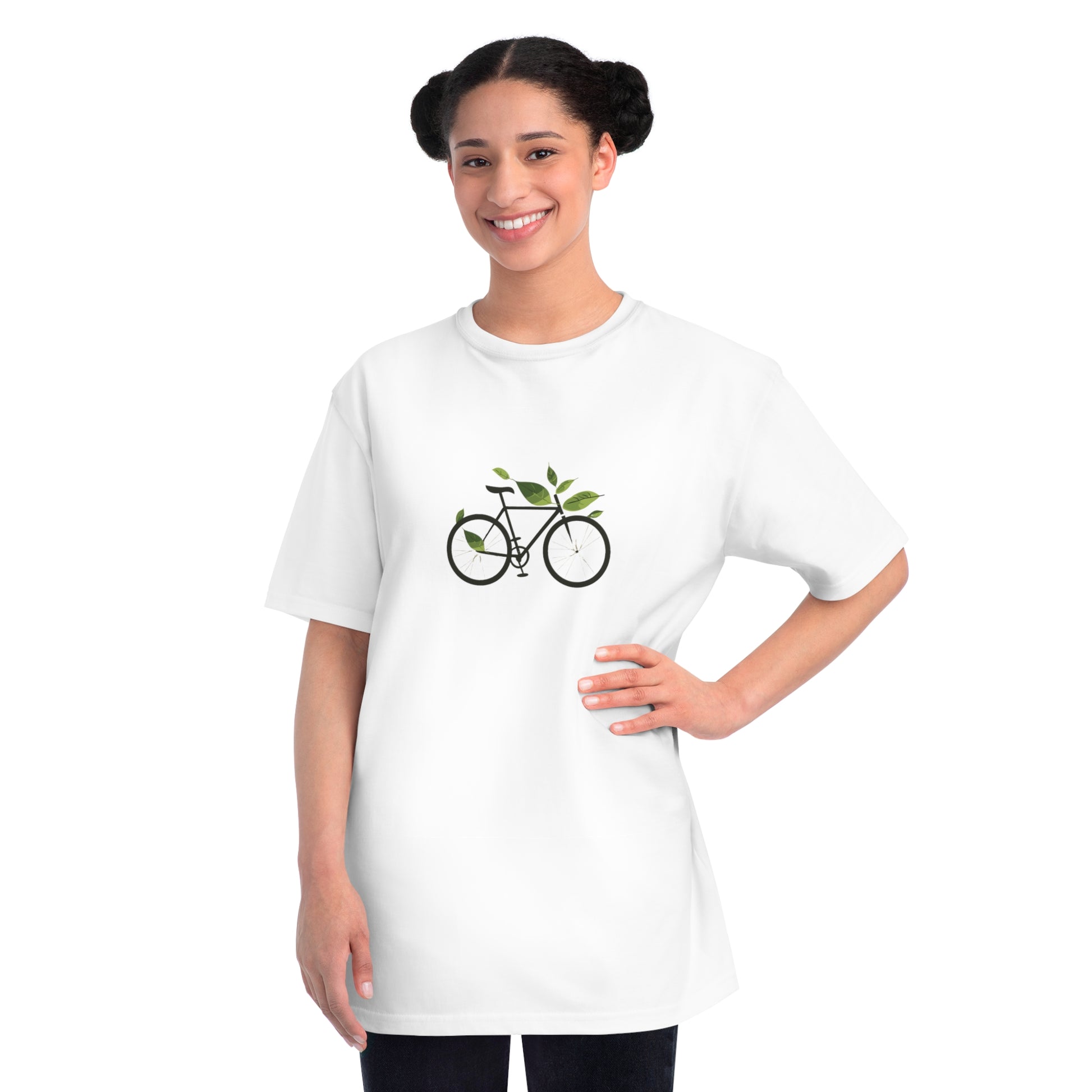 Leafy Ride: The Eco-Friendly Cyclist's T-shirt  - Unisex - BicycleWonders